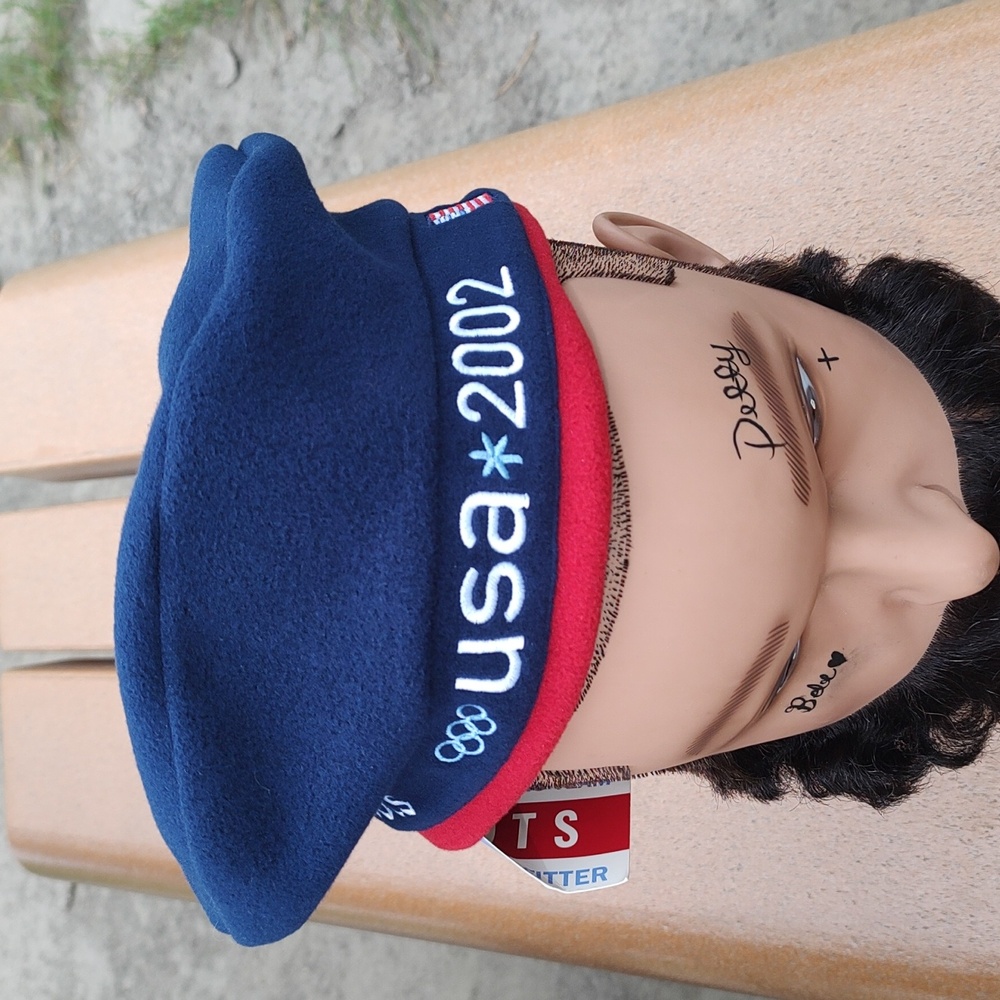 Roots 2002 OLYMPICS US Hat Beret Official Olympic Team Outfitter Cap Sal…